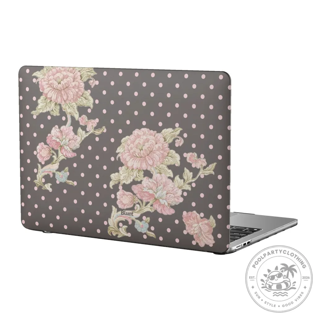 Mocha Garden Pink Polka Dot Floral MacBook Air Case Mocha Garden Pink Polka Dot Floral MacBook Air Case