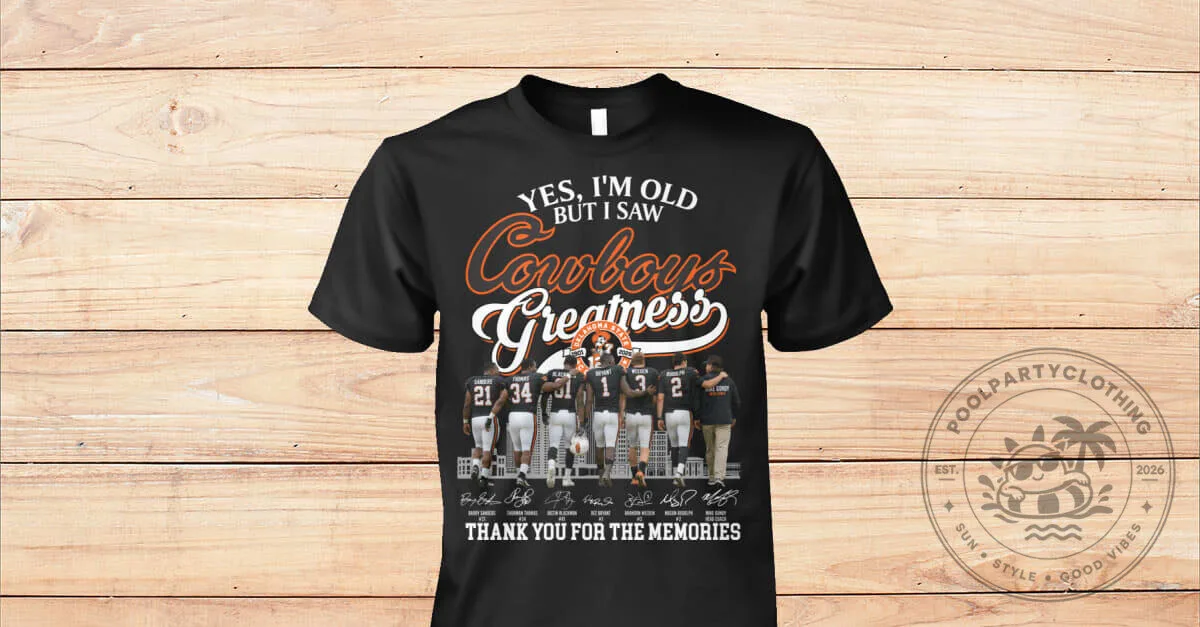 Oklahoma State Cowboys Football Legends Thank You For The Memories T-Shirt