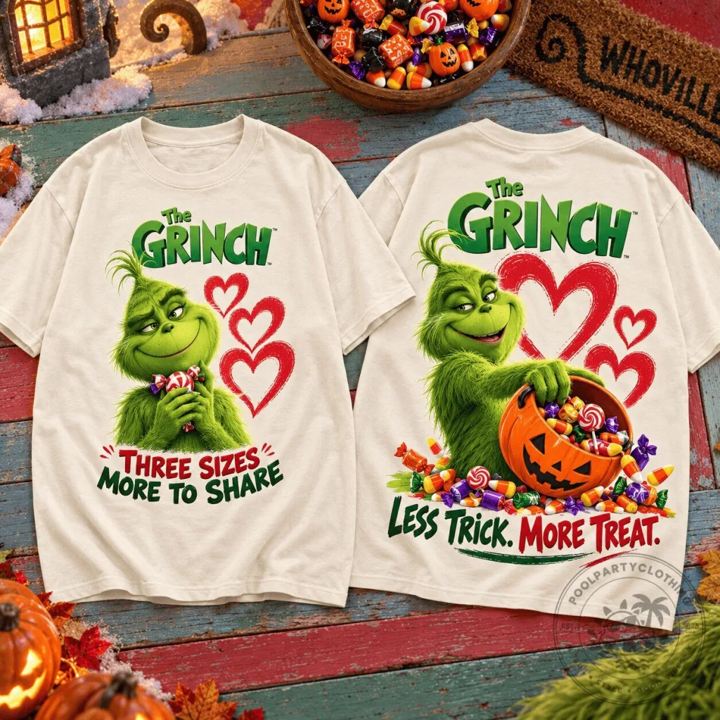 The Grinch Three Sizes More To Share Halloween Candy T-Shirt The Grinch Three Sizes More To Share Halloween Candy T-Shirt