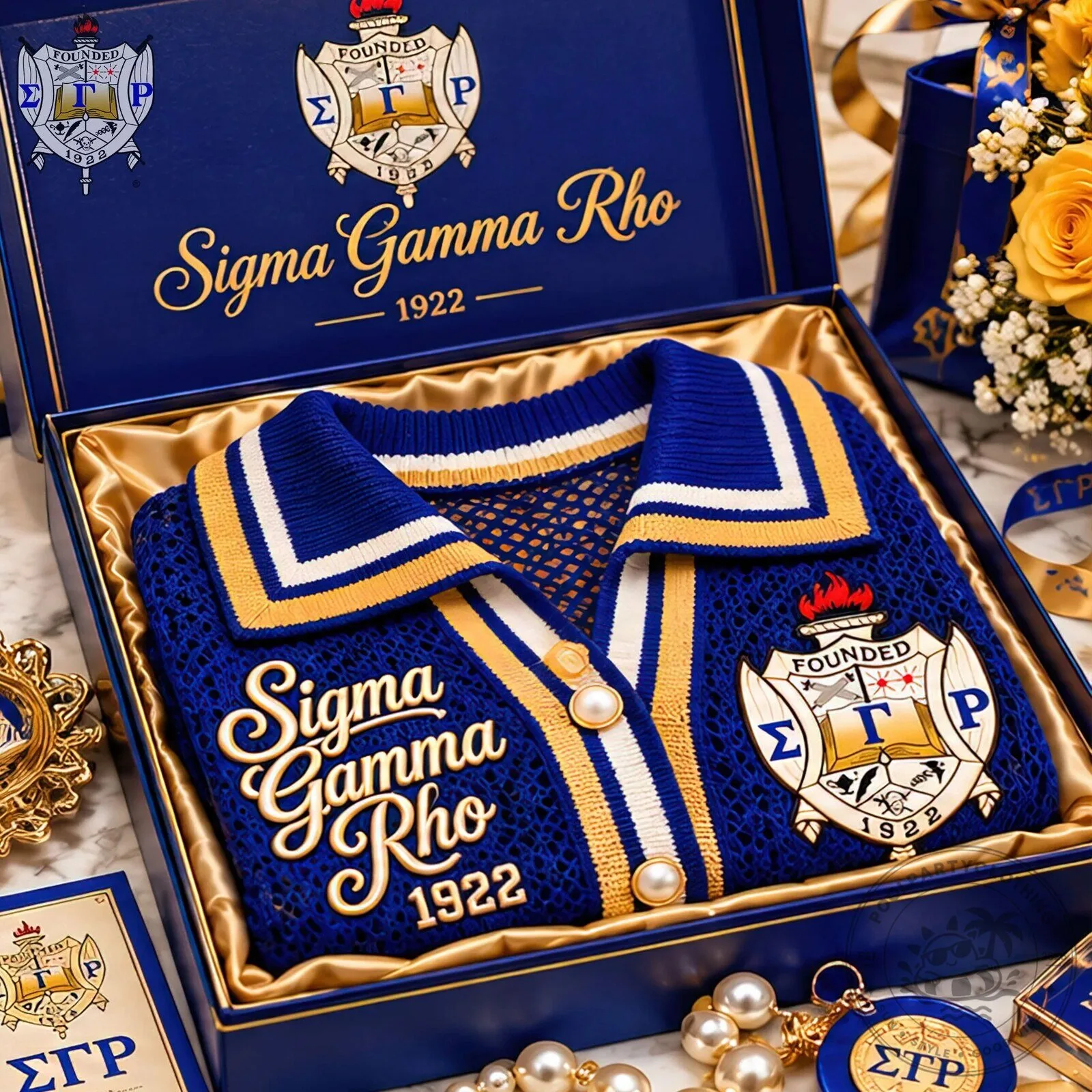 Sigma Gamma Rho Founders Day Open Knit Cardigan 9 Sigma Gamma Rho Founders Day Open Knit Cardigan