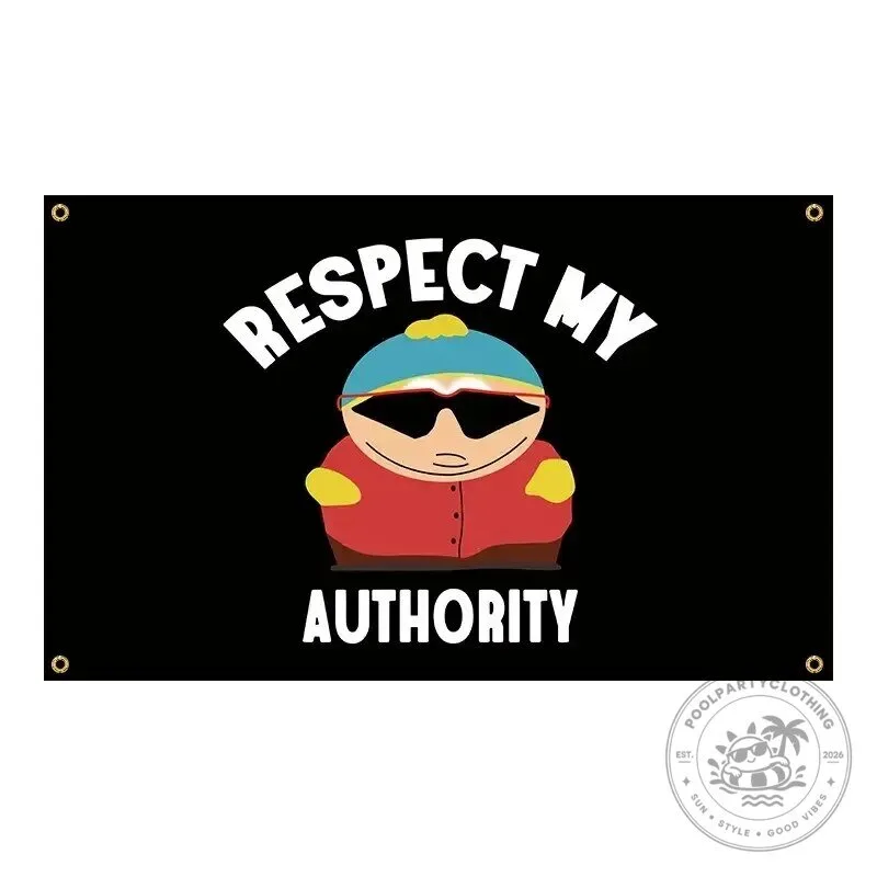 South Park Eric Cartman Respect My Authority Flag 3 South Park Eric Cartman Respect My Authority Flag