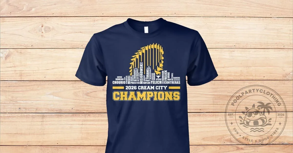 Milwaukee Brewers 2026 Cream City Champions Roster T-Shirt