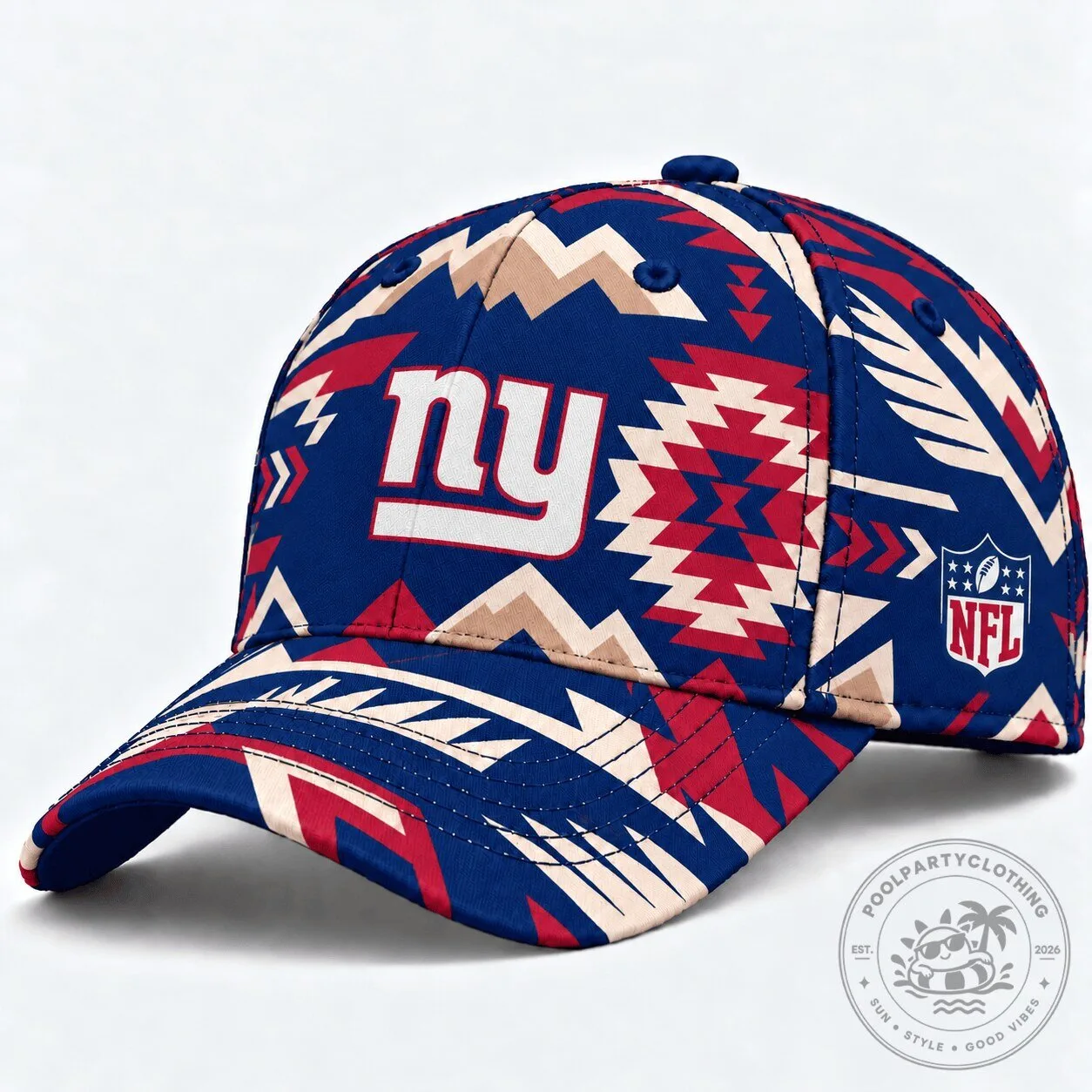 New York Giants Aztec Pattern NFL Baseball Cap Hat