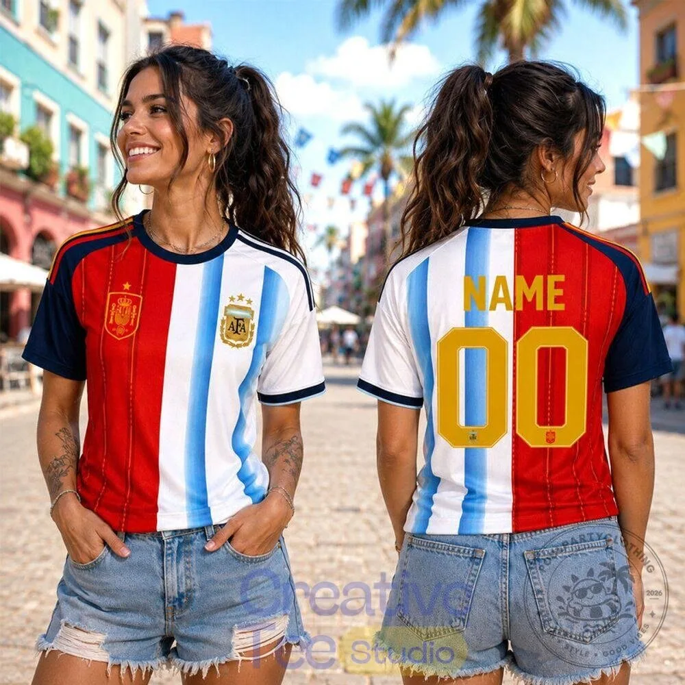 Argentina versus Spain World Cup Final Soccer Jersey 5 Argentina versus Spain World Cup Final Soccer Jersey