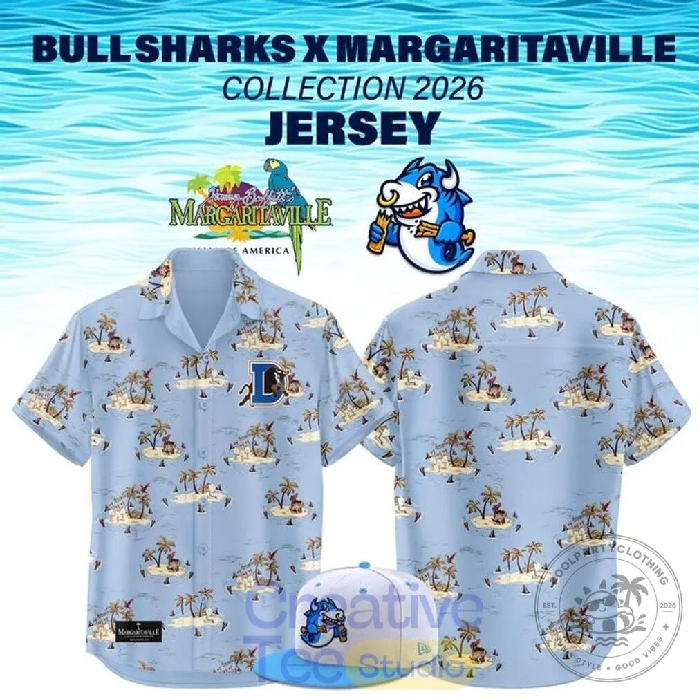 Durham Bulls Bull Sharks Margaritaville Collection 2026 Hawaiian Shirt