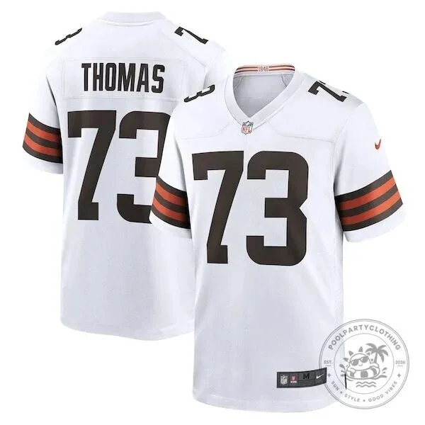 Joe Thomas Cleveland Browns White NFL Football Jersey