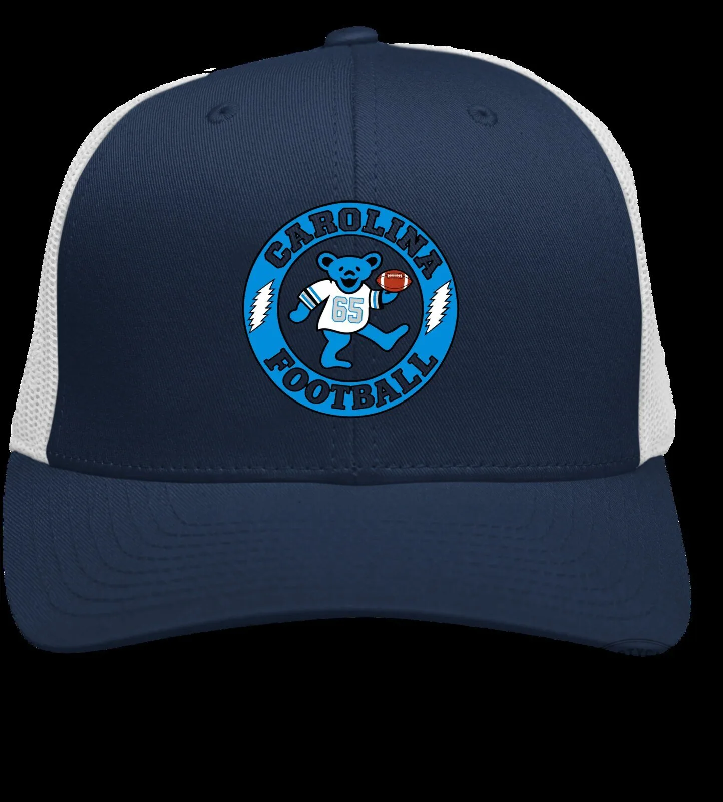 Carolina Football Grateful Dead Dancing Bear Trucker Hat 6 Carolina Football Grateful Dead Dancing Bear Trucker Hat