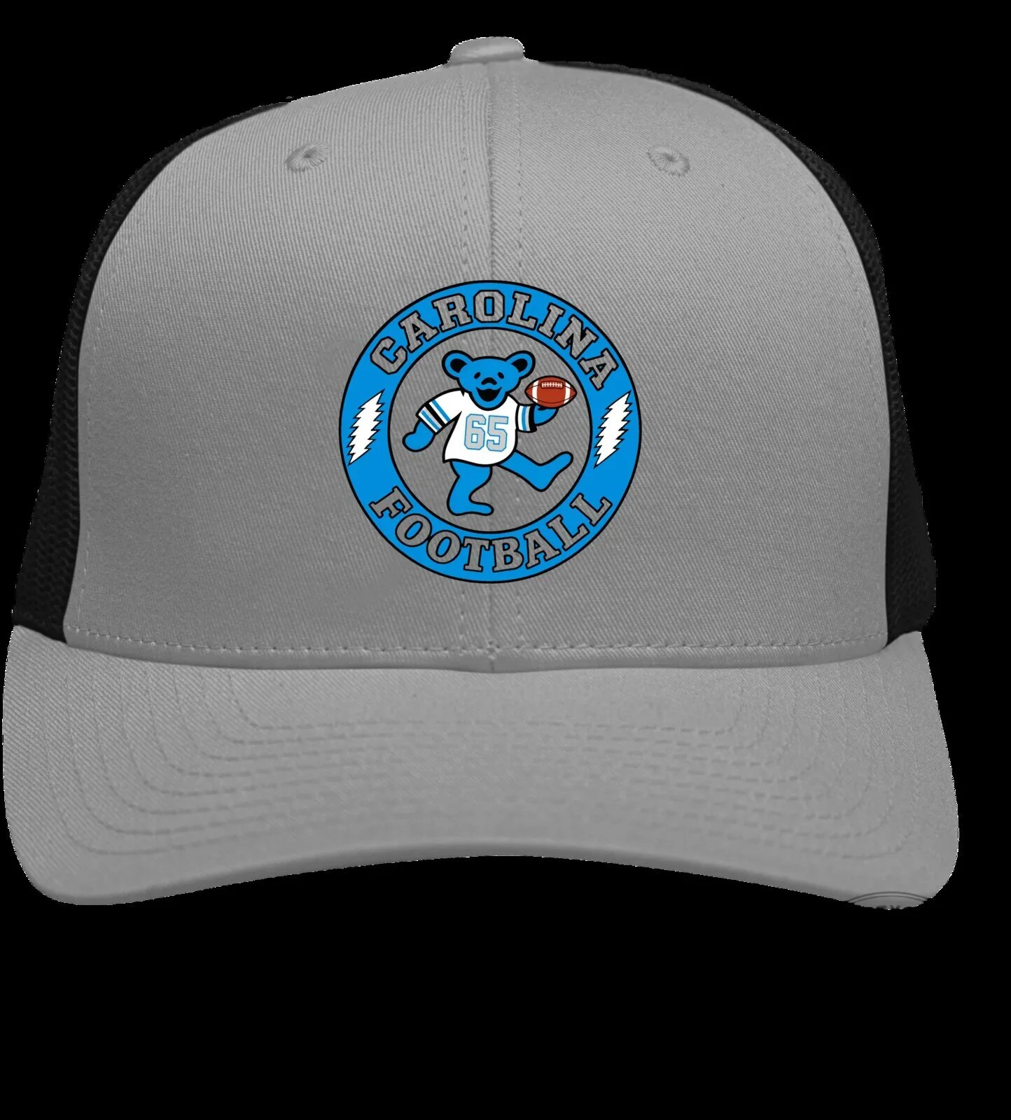 Carolina Football Grateful Dead Dancing Bear Trucker Hat 7 Carolina Football Grateful Dead Dancing Bear Trucker Hat