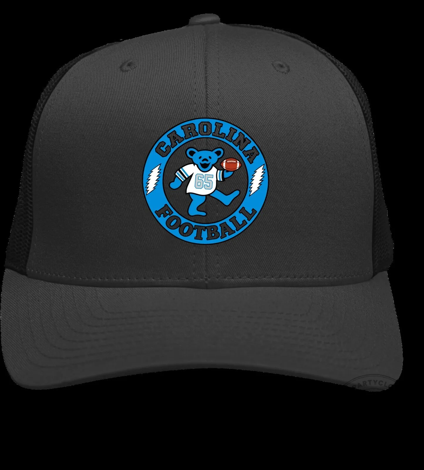 Carolina Football Grateful Dead Dancing Bear Trucker Hat 8 Carolina Football Grateful Dead Dancing Bear Trucker Hat